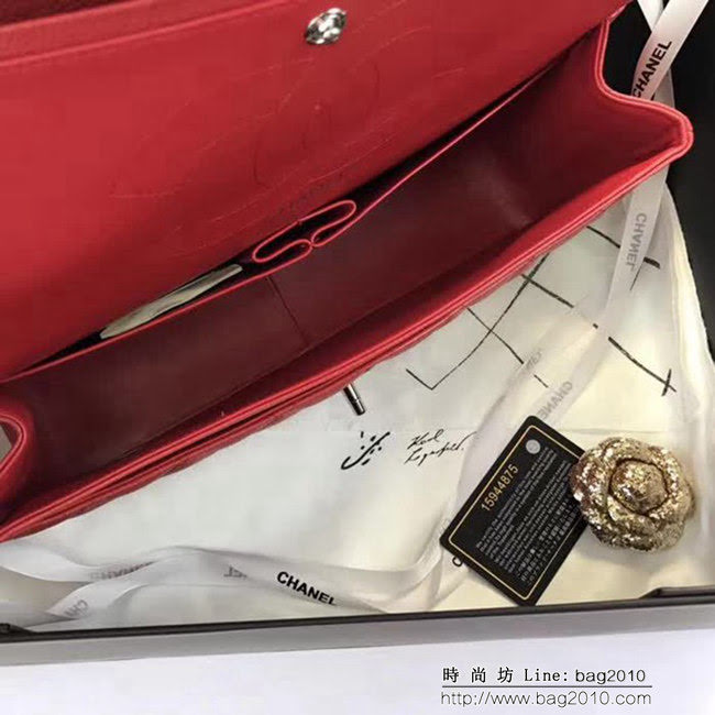 香奈兒CHANEL 升級版A1113全新經典小羊皮金銀鏈條單肩斜挎包 DSC1732